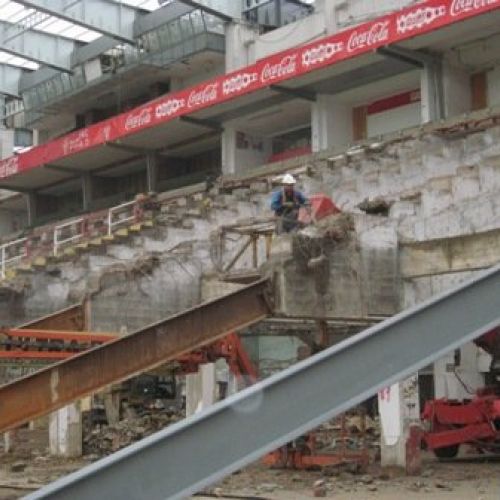 DEMOLICION GRADA OESTE ESTADIO DEL MOLINON